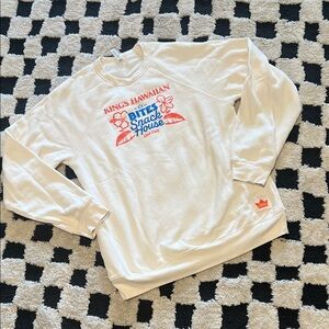 Bella Canvas Cream Fleece Sweatshirt Hoodie ~ KING’S Hawaiian Bites Snack House